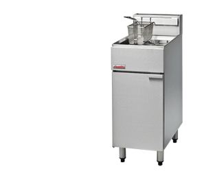 FastFri Single pan Twin basket Gas Fryer